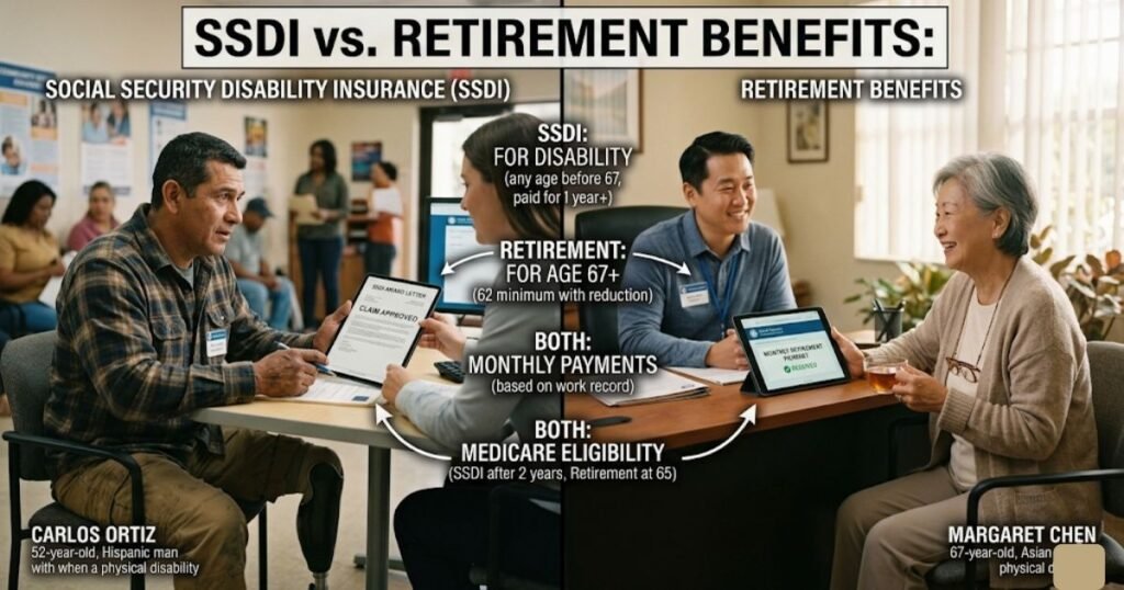 SSDI vs. Retirement Benefits: What’s the Difference?